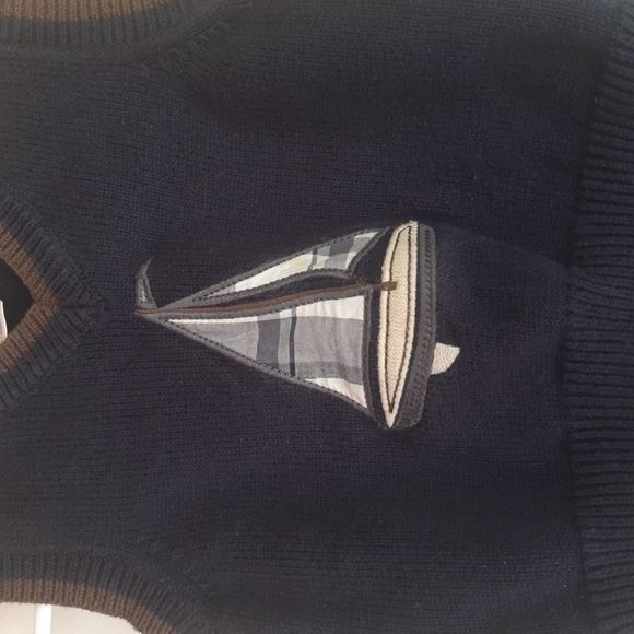 12-18M Gymboree boys size 12-18 months knit sweater vest sleeveless boat - Picture 4 of 6